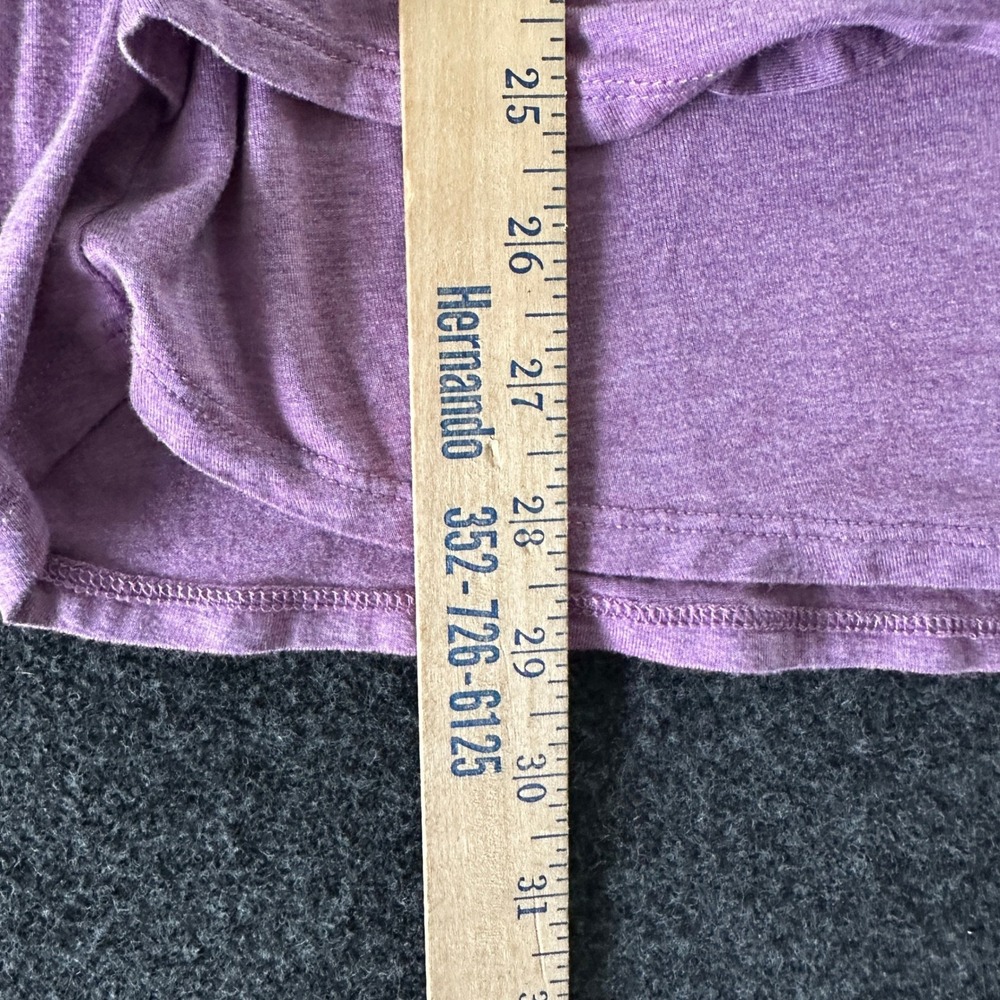 Soft Surroundings Purple Cowl Neck Asymmetrical Layered Top 2EU14 Womens Small - Picture 6 of 6